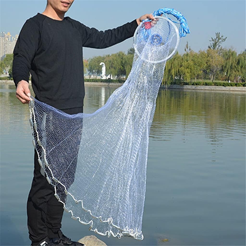 Fishing Cast Net Network Hand Throwing Catch Fish Nylon Network Spin Diameter Bait Sinker Spread Small Mesh