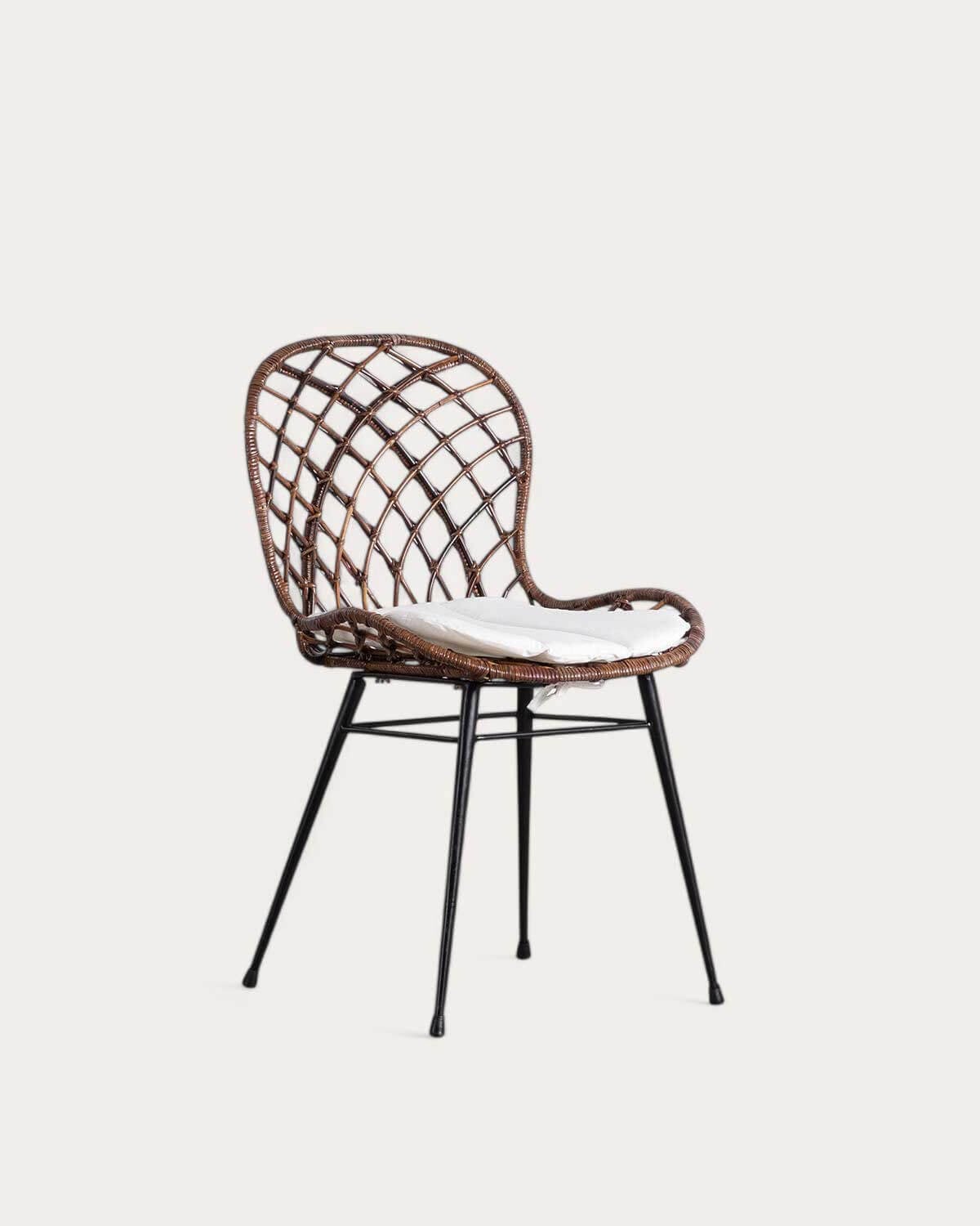 Ozy - Silla de Comedor de Ratán Natural Ozy