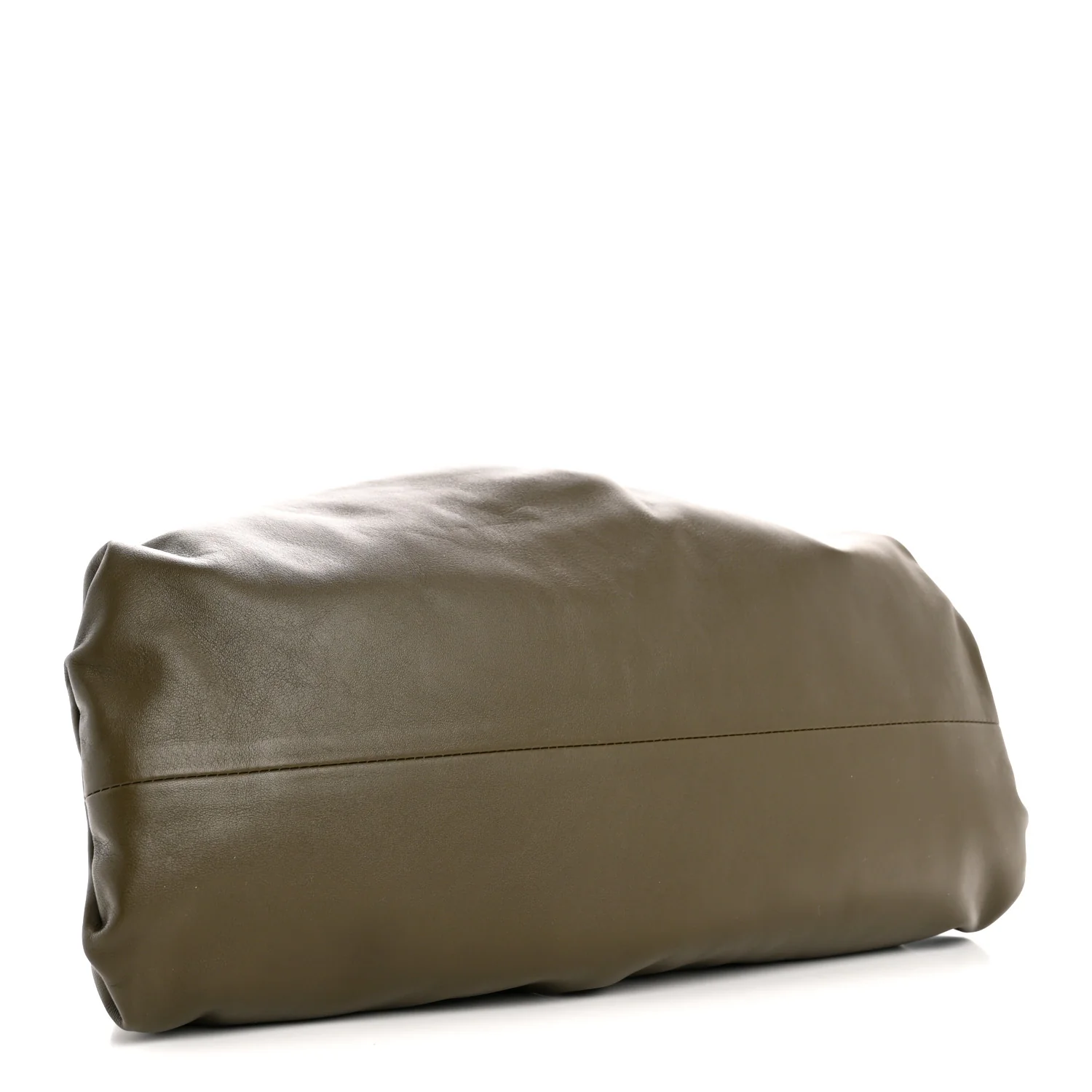 Smooth Butter Calf The Pouch Oversized Clutch Mustard
