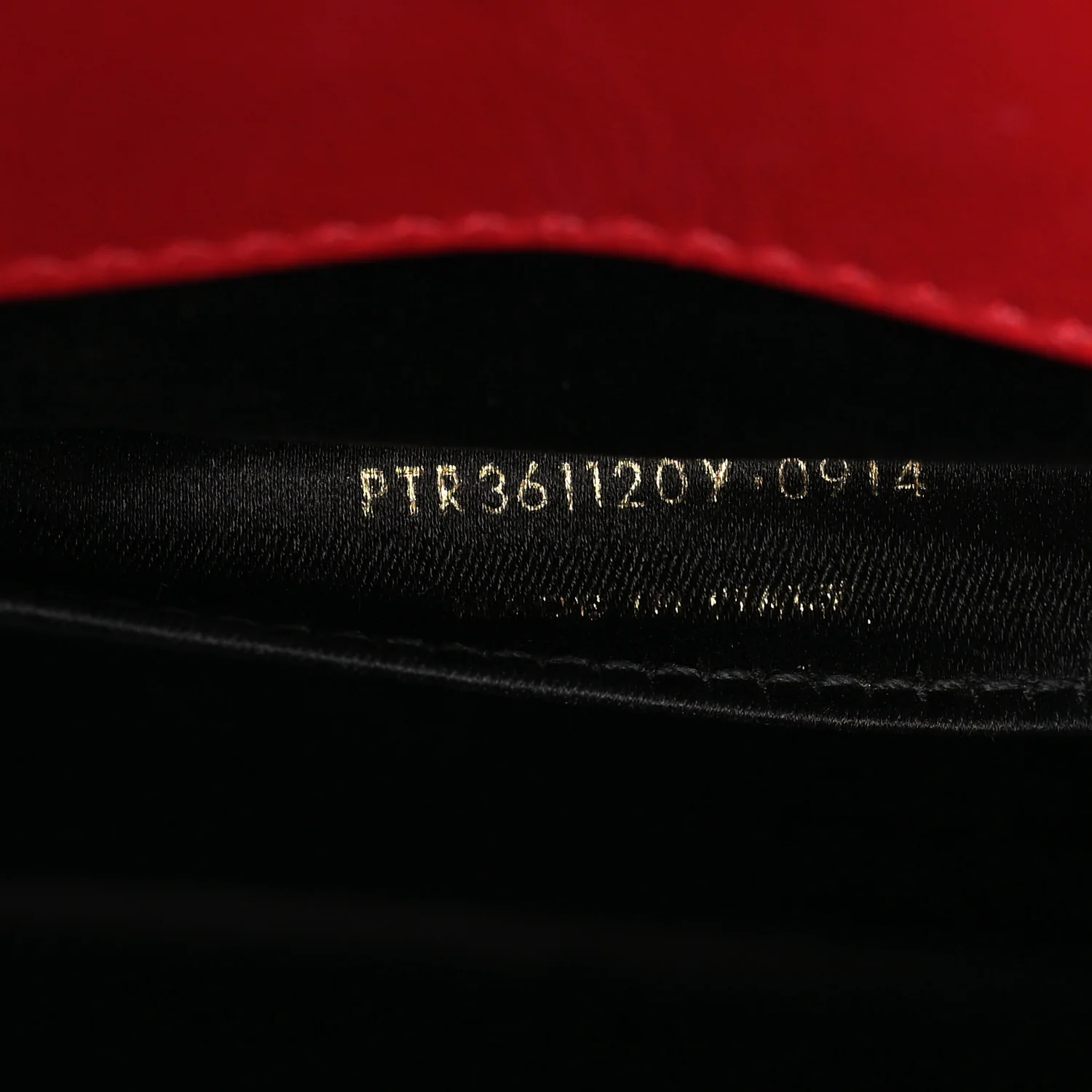 Calfskin Monogram Large Belle De Jour Clutch Red