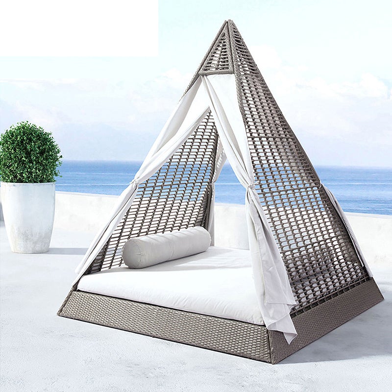 Livraison gratuite pour fauteuils de jardin en rotin, canapé-lit, chaises longues d'extérieur en rotin PU pour balcon ou villa
