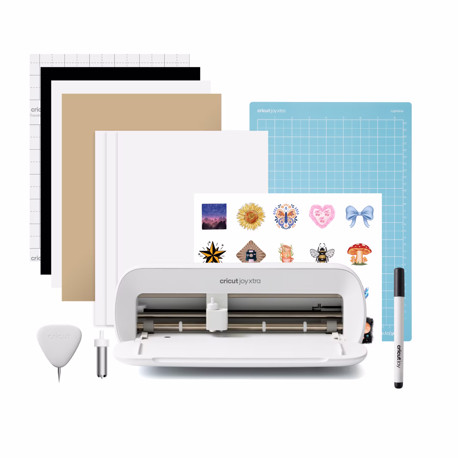 Joy Xtra Die-Cutting Machine Sticker Edition Bundle, White- New Walmart Exclusive(Joy Xtra Sticker Edition)
