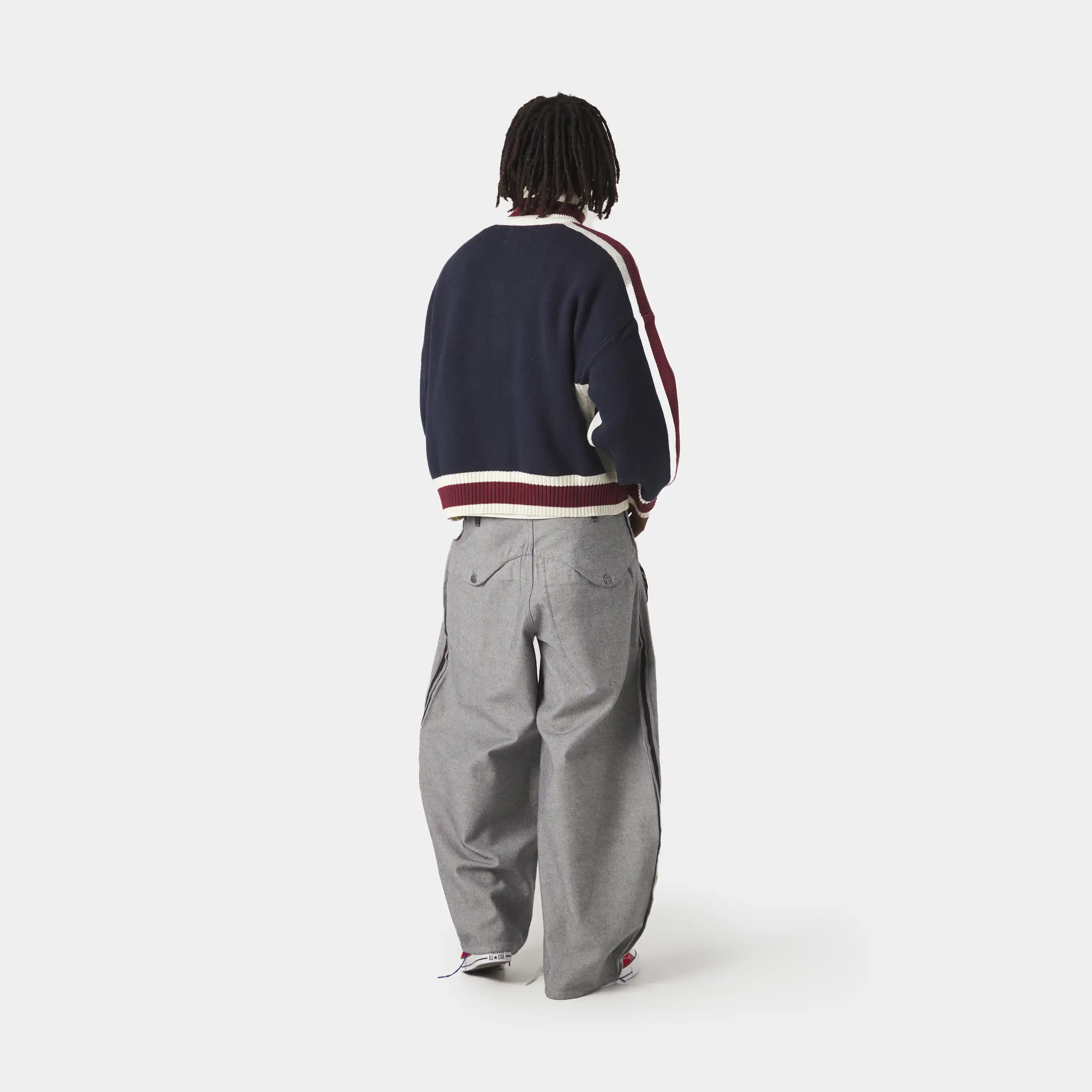 Echellor Navy Zipper Knit