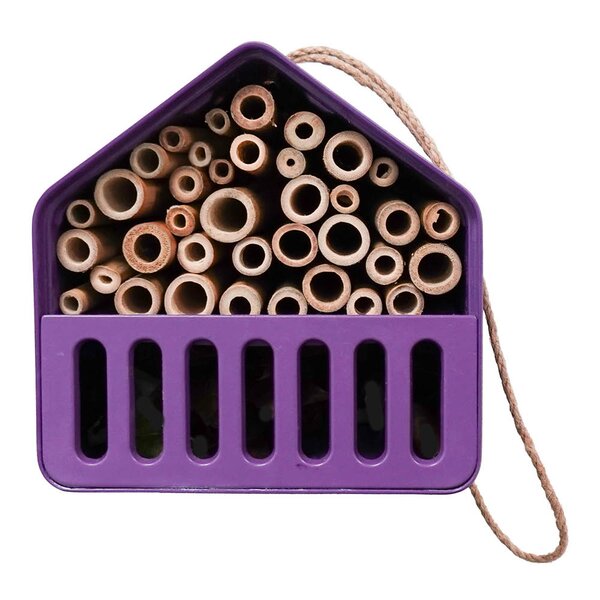 Insekthotell 16 cm lilla
