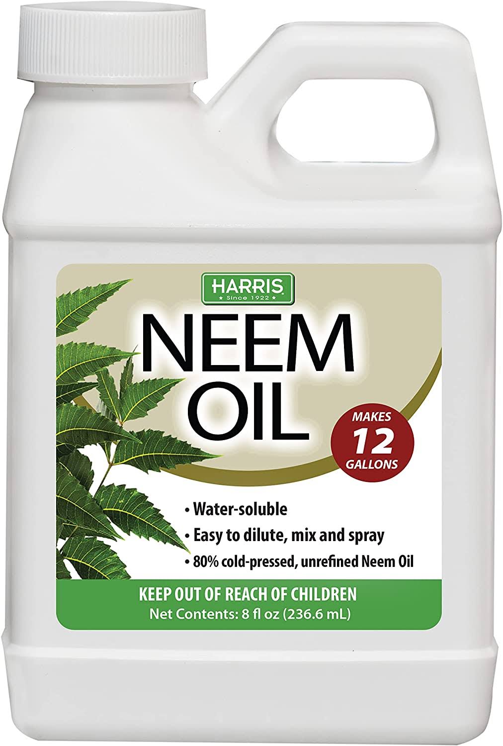 Harris 8 oz. Neem Oil Cold Pressed Water Soluble Concentrate