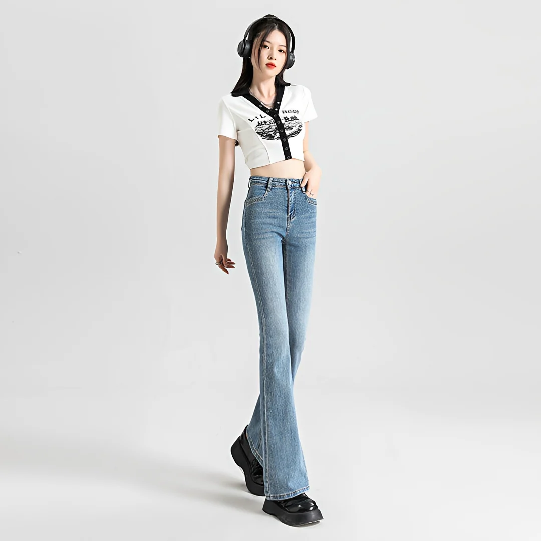 Theodora - Pantalon à Taille Haute Élégant