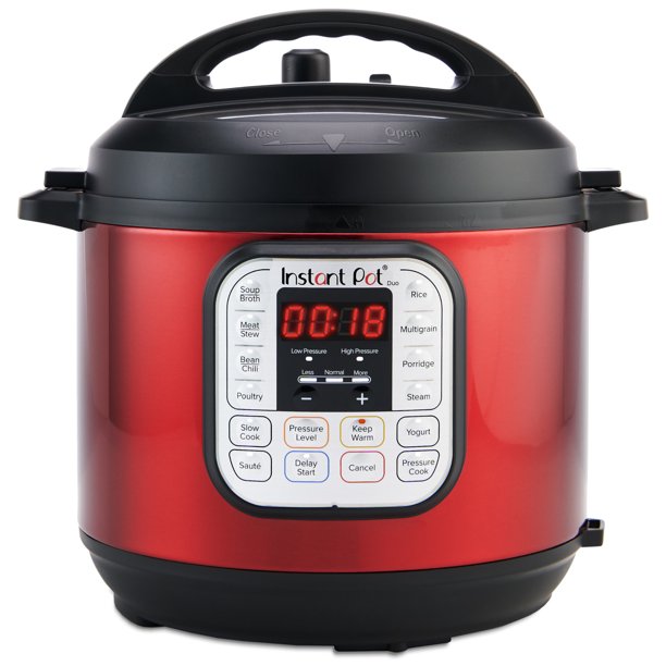 Multicuiseur Duo 6 pintes : acier inoxydable rouge