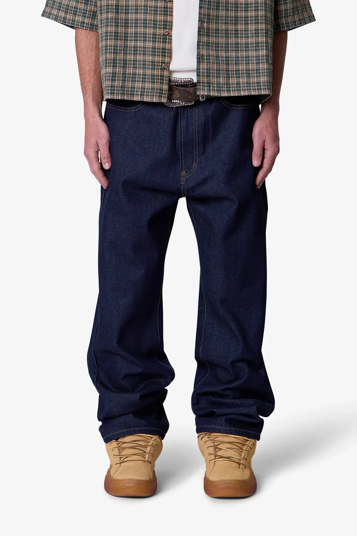 Raw Ultra Baggy Denim - Rinsed Indigo