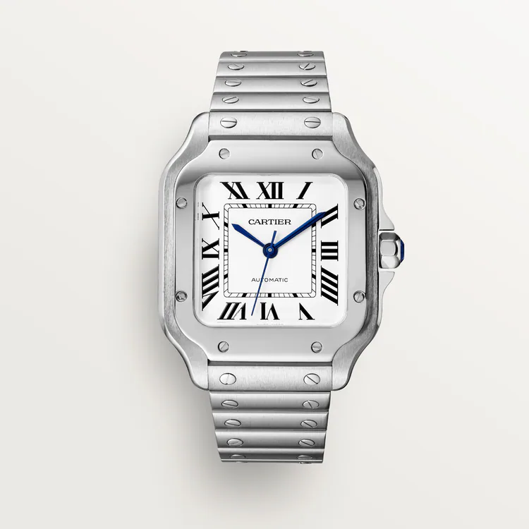 [Super Clone]SANTOS Classic Silver 35mm