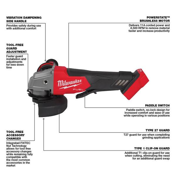 M18 FUEL 18 Volt Lithium Ion Brushless Cordless Combo Kit 6 Tool with 1/2 in High Torque Impact Wrench and Band Saw Image 7