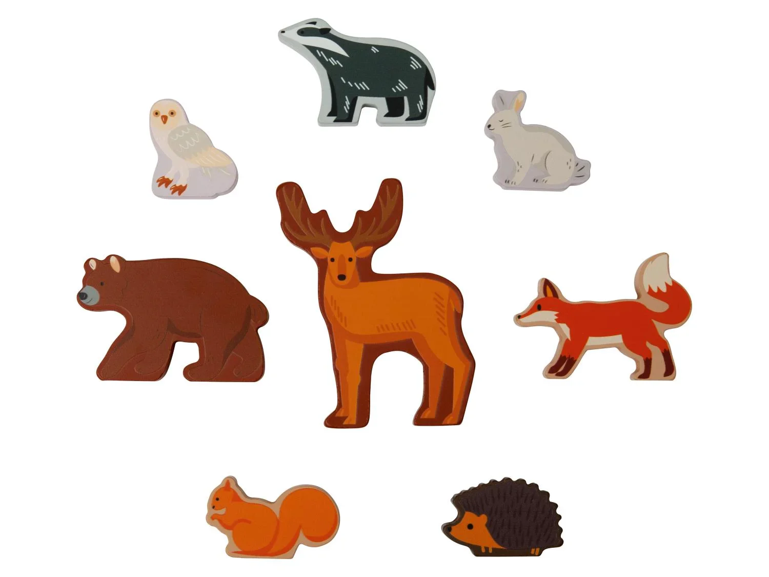 lupilu Coffret danimaux en bois