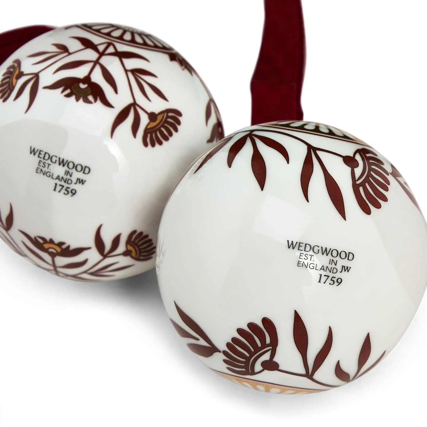 Red Splendour Ornament Pair