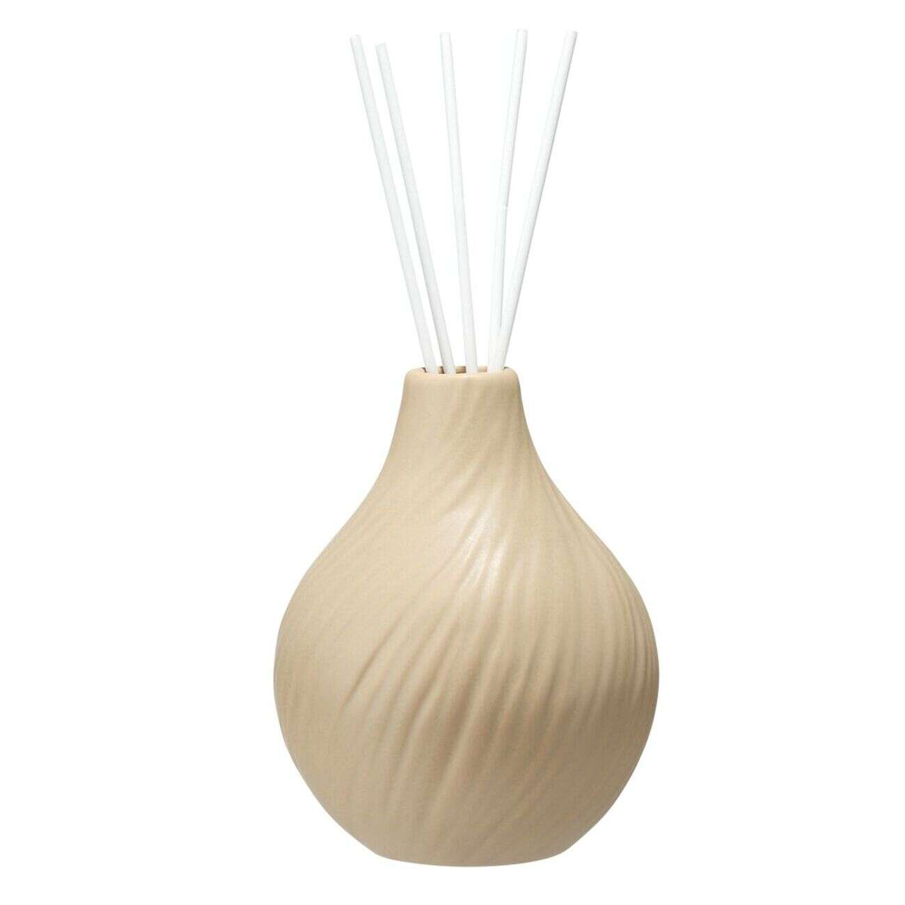 Diffuseur de parfum 100ml grès organique et bâtonnets Ø8,5xH13cm (3 modèles)