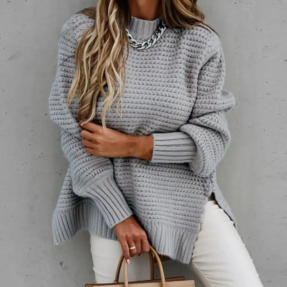 Sophie Paris | Pull en tricot à col haut et douillet