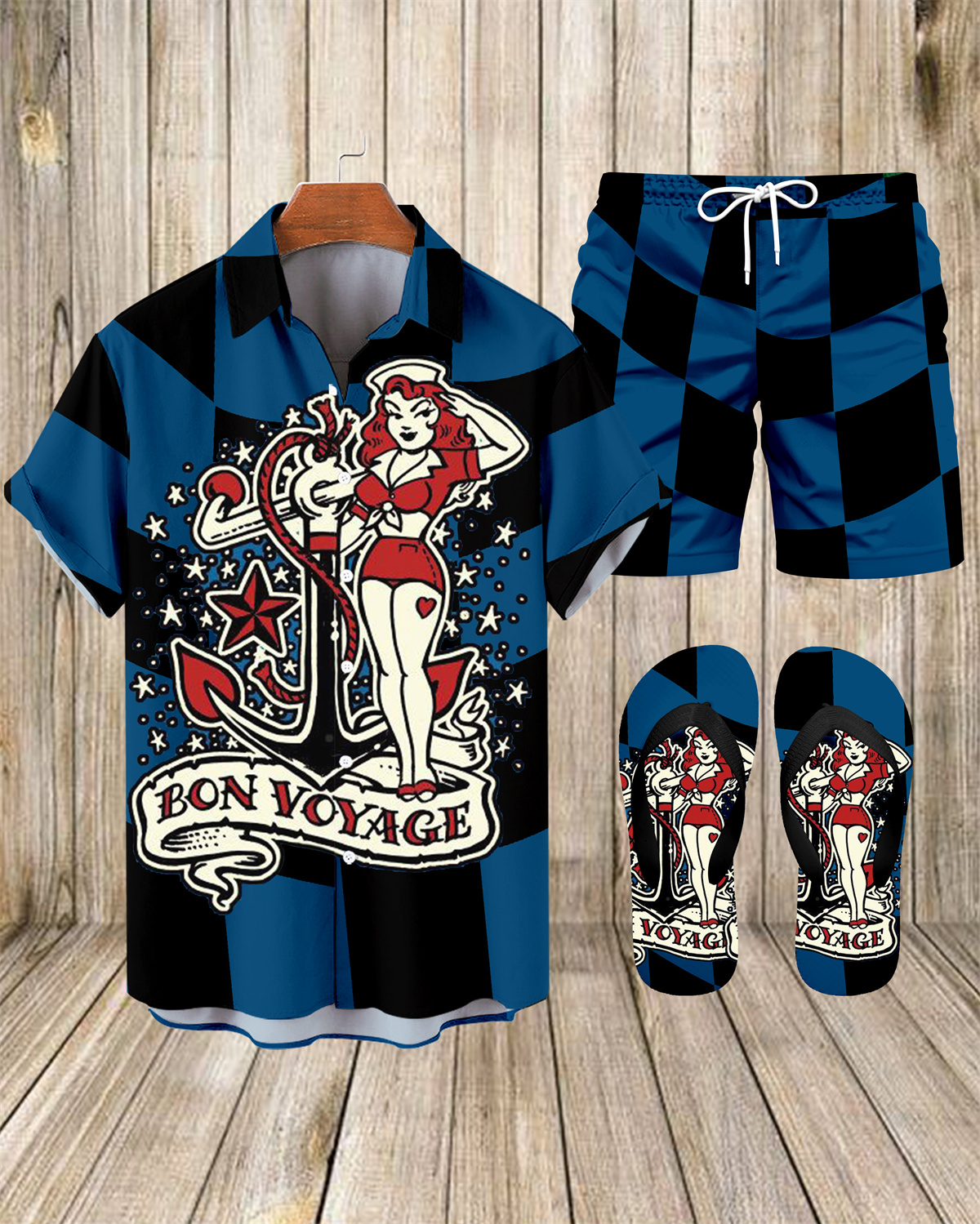 Ensemble trois pièces Suitmens pour homme, motif voiture classique printemps, chemise 071