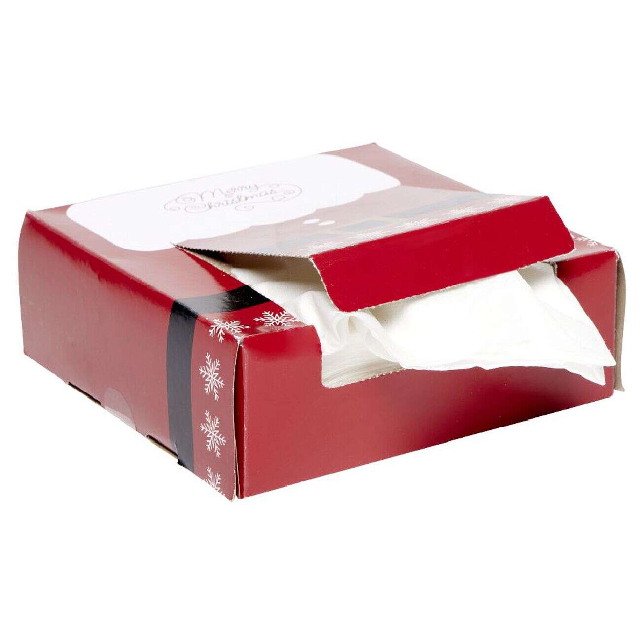 Serviette en papier x100 dans boîte Père Noël