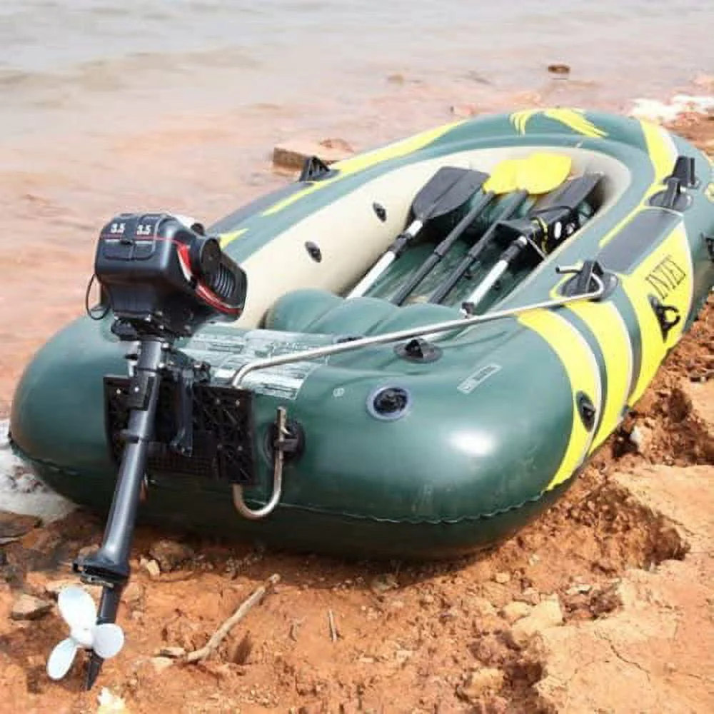 2 Stroke 3 5 HP Heavy Duty Outboard Motor Boat Engine Water Cooling 92CM Length Image 4