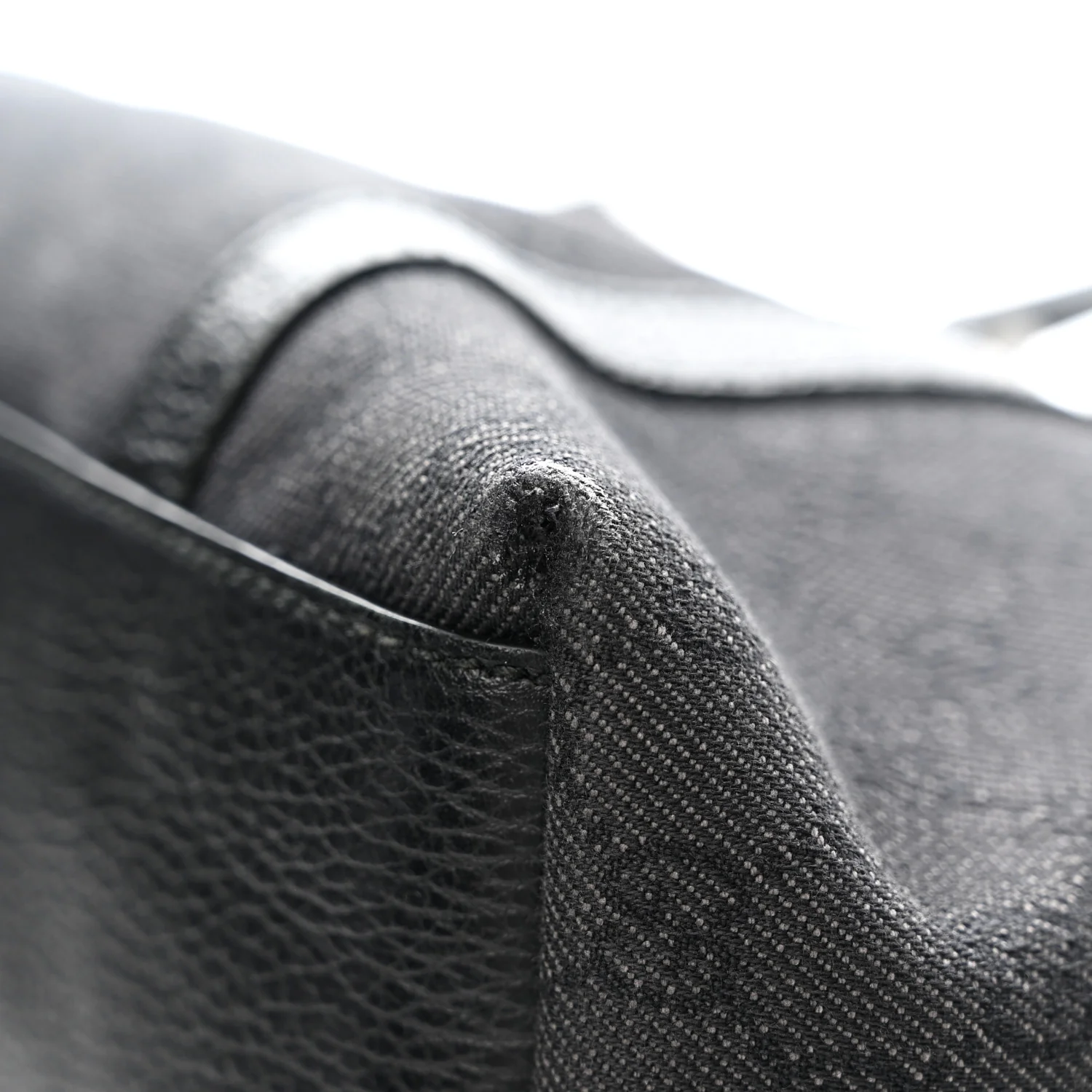 Nylon Monogram Medium GG Charm Dome Satchel Black