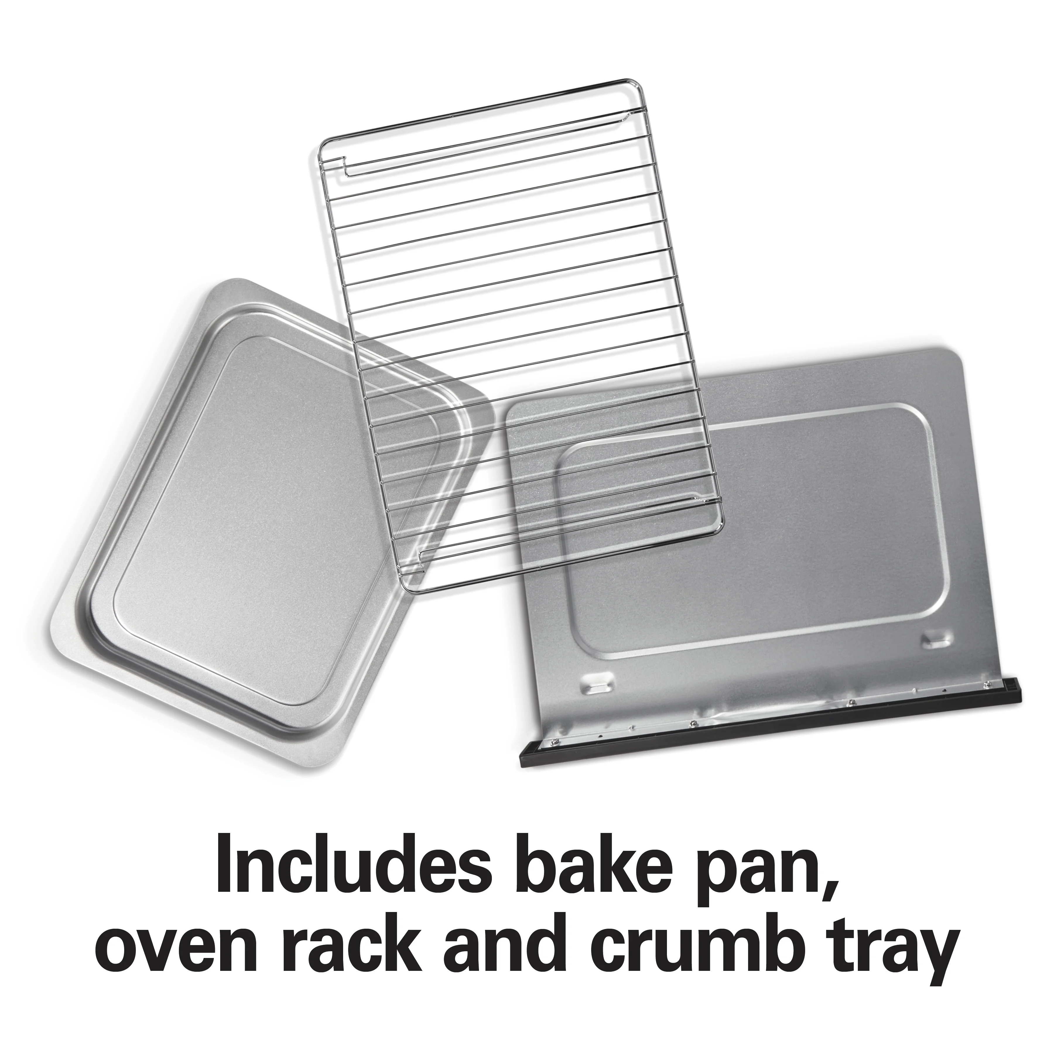 Hamilton Beach 2 - in - 1 Countertop Toaster Oven & Long Slot 2 Slice Toaster Combo, Stainless Steel