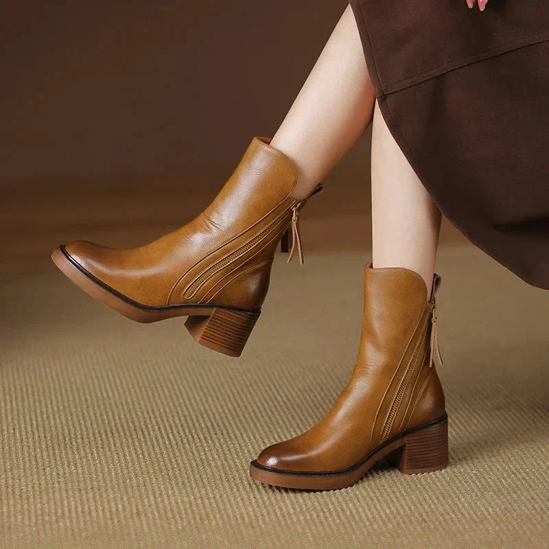 Bottines en cuir élégantes pour un style quotidien