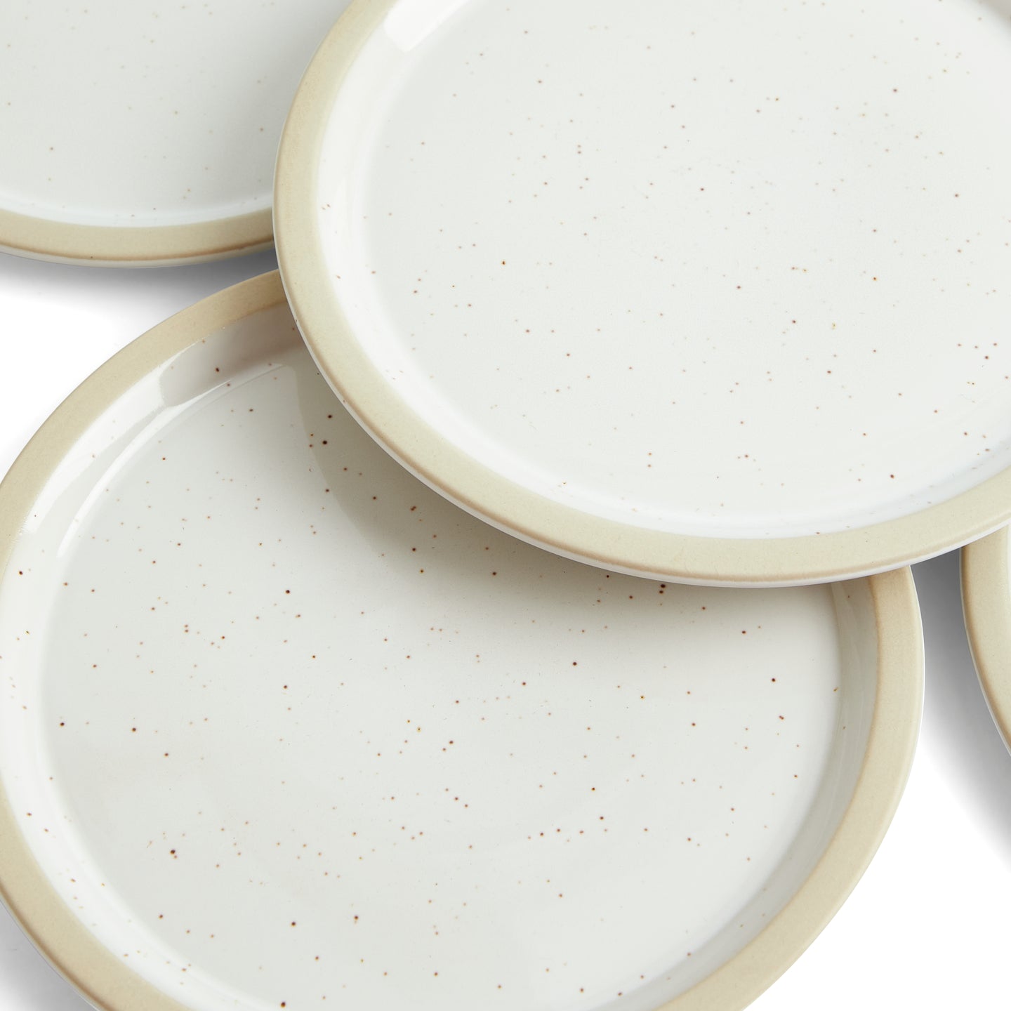 Urban Dining Plate, Lid White, Set of 4