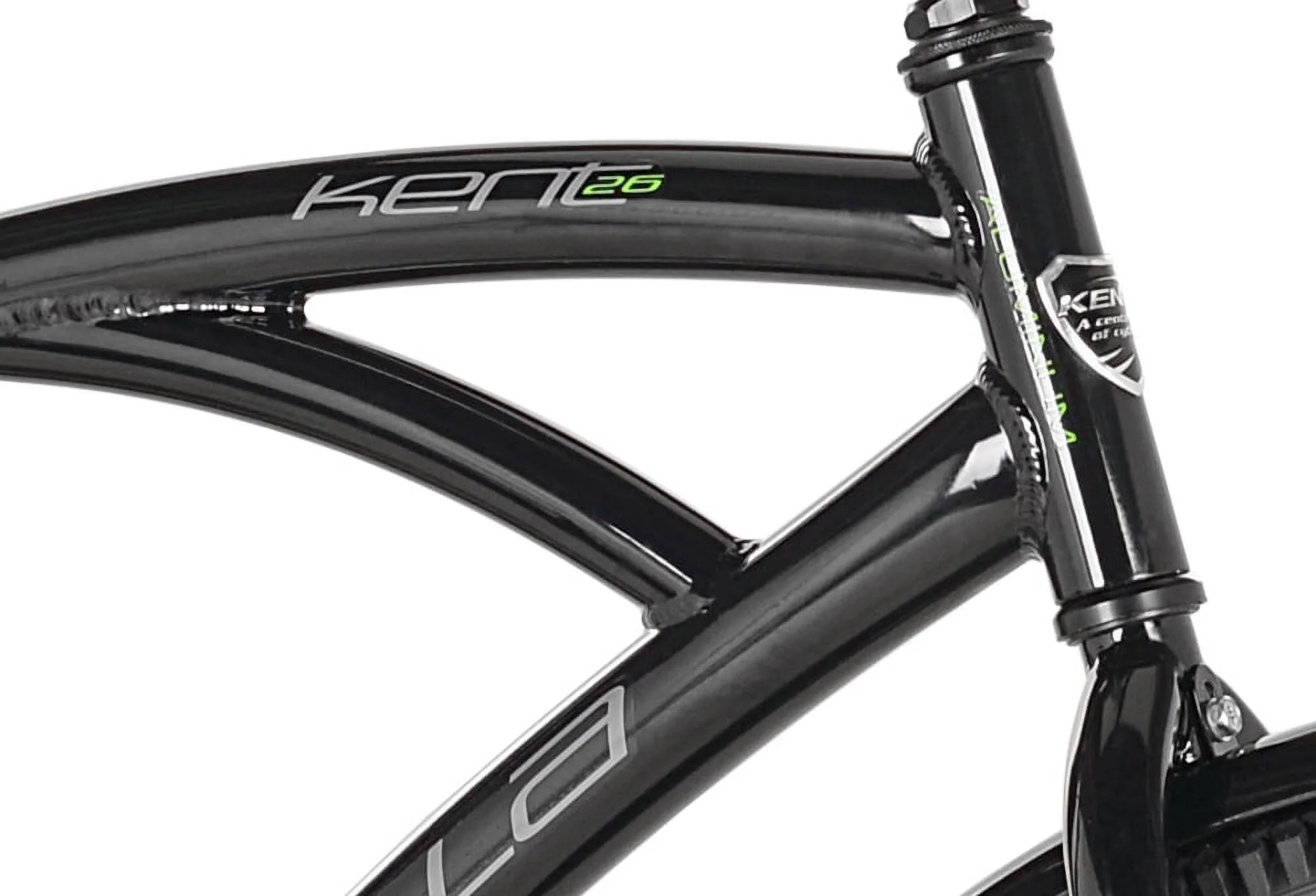 26" La Jolla Cruiser Men's Bike, Adult Ages 13+, Black/Green - Image 2
