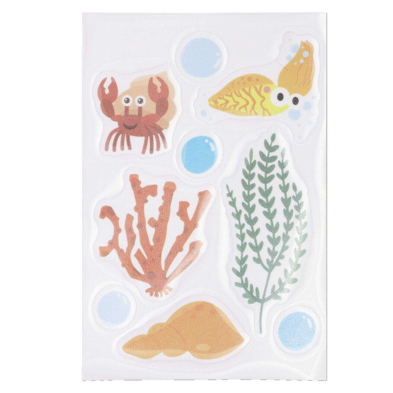 Antidérapant baignoire animaux marins plastique 10x15cm (plusieurs modèles)
