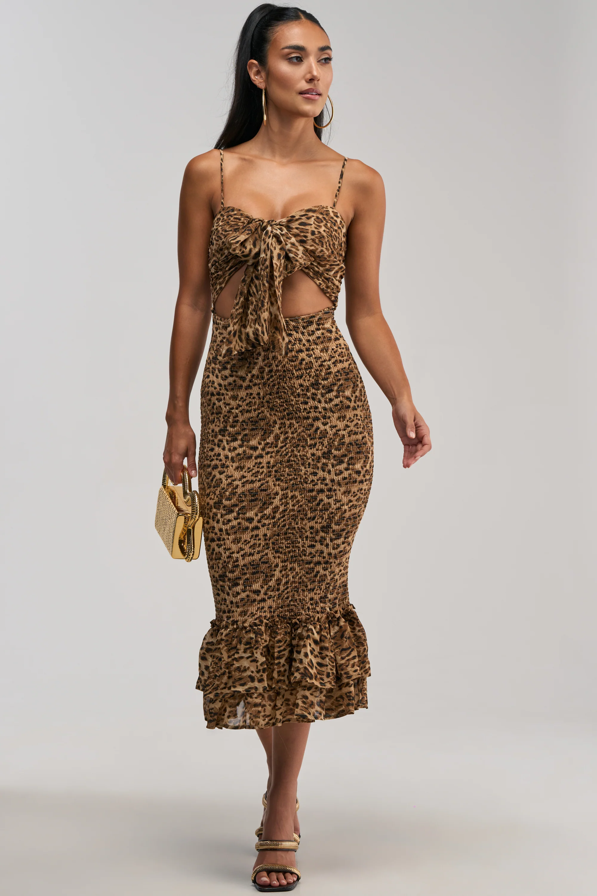 BODY-ODY LEOPARD MIDI DRESS - Akira Store
