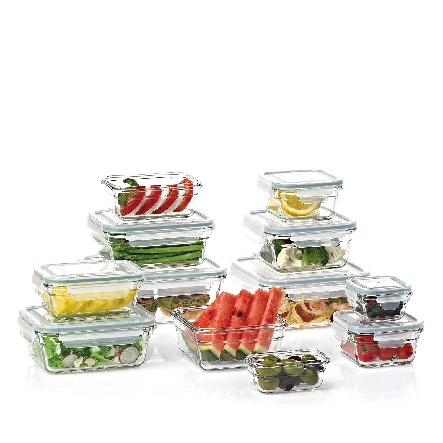 Members Mark 24-Piece Glass Food Storage Set, Clear