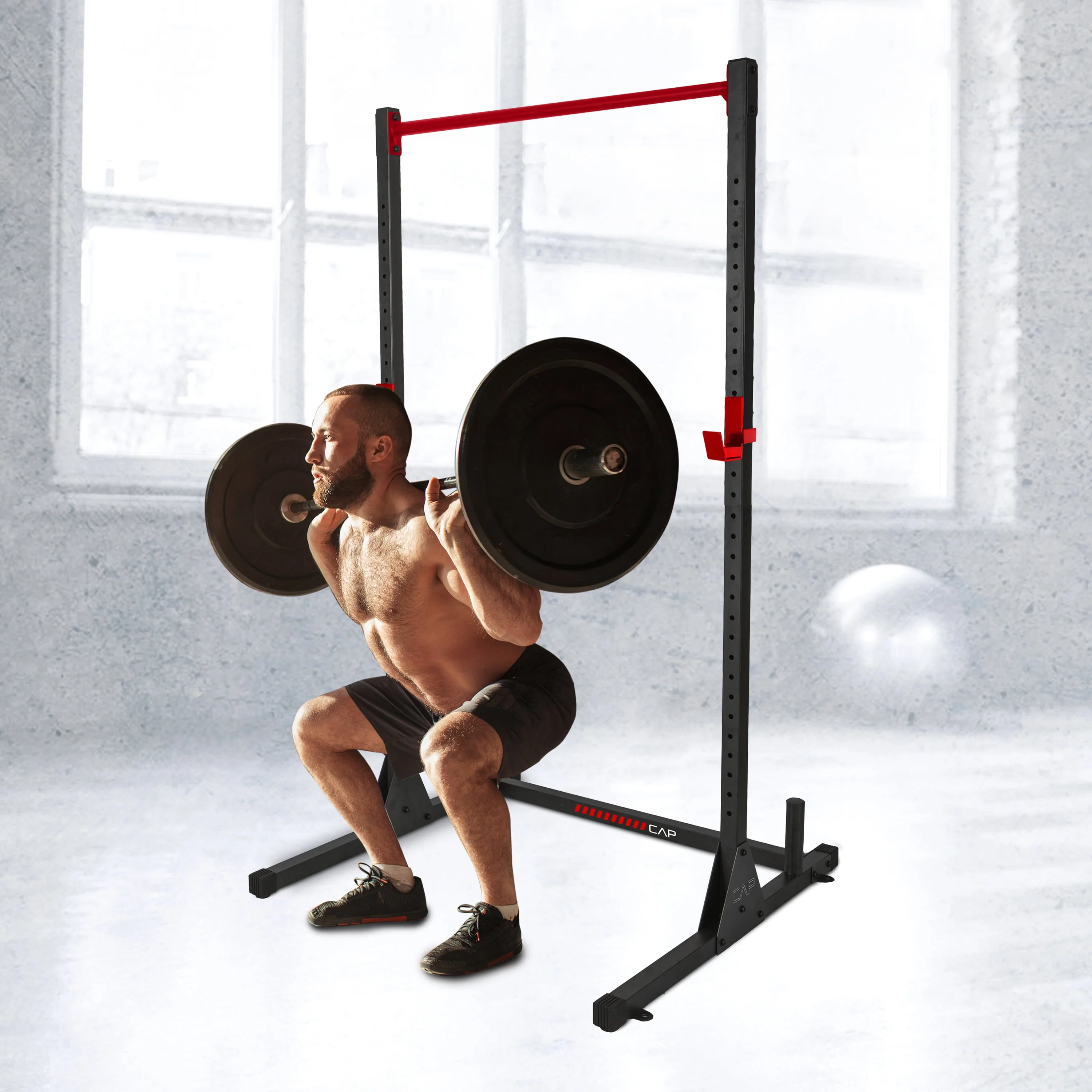 Multi Functional Power and Squat Rack with Bar Holder Image 2