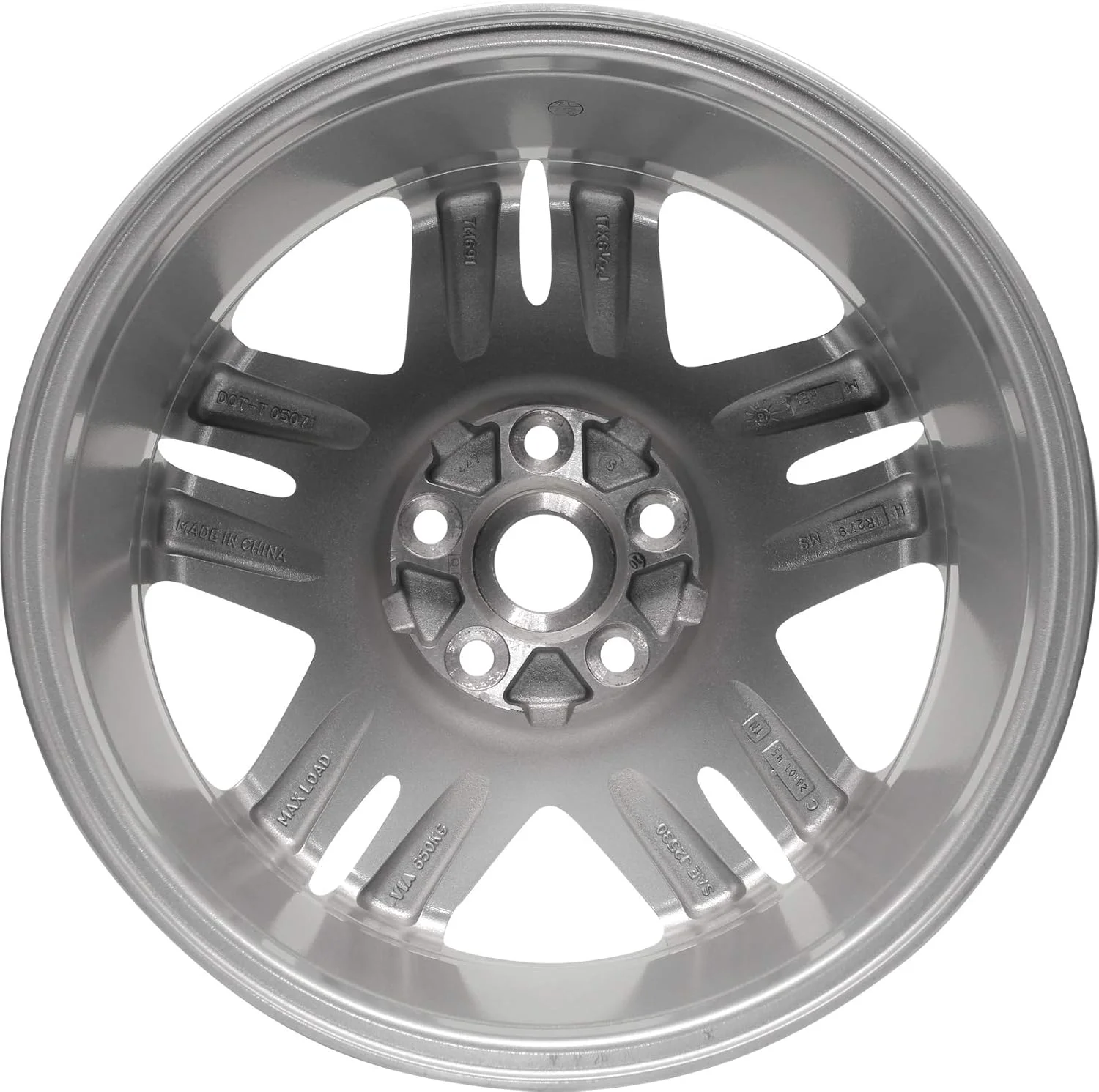 New Aluminum Wheel 17 Inch for 06-16 Chevrolet Impala 17x6.5 Rim 5 Lug 115mm Fits select: 2014-2016 CHEVROLET IMPALA LIMITED, 2006-2007 CHEVROLET MONTE CARLO - Image 2