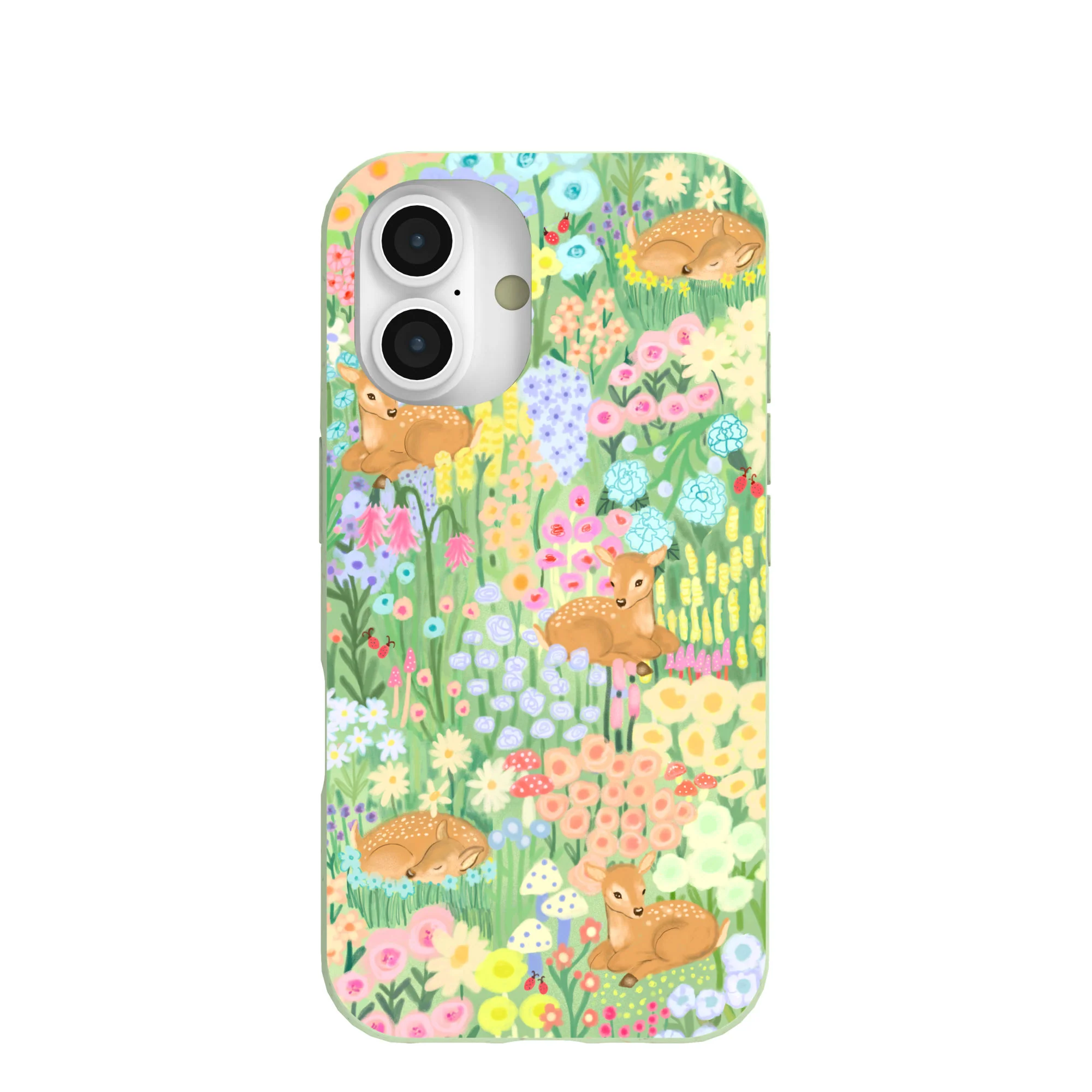 Sage Green Deer Dreams iPhone 16 Case