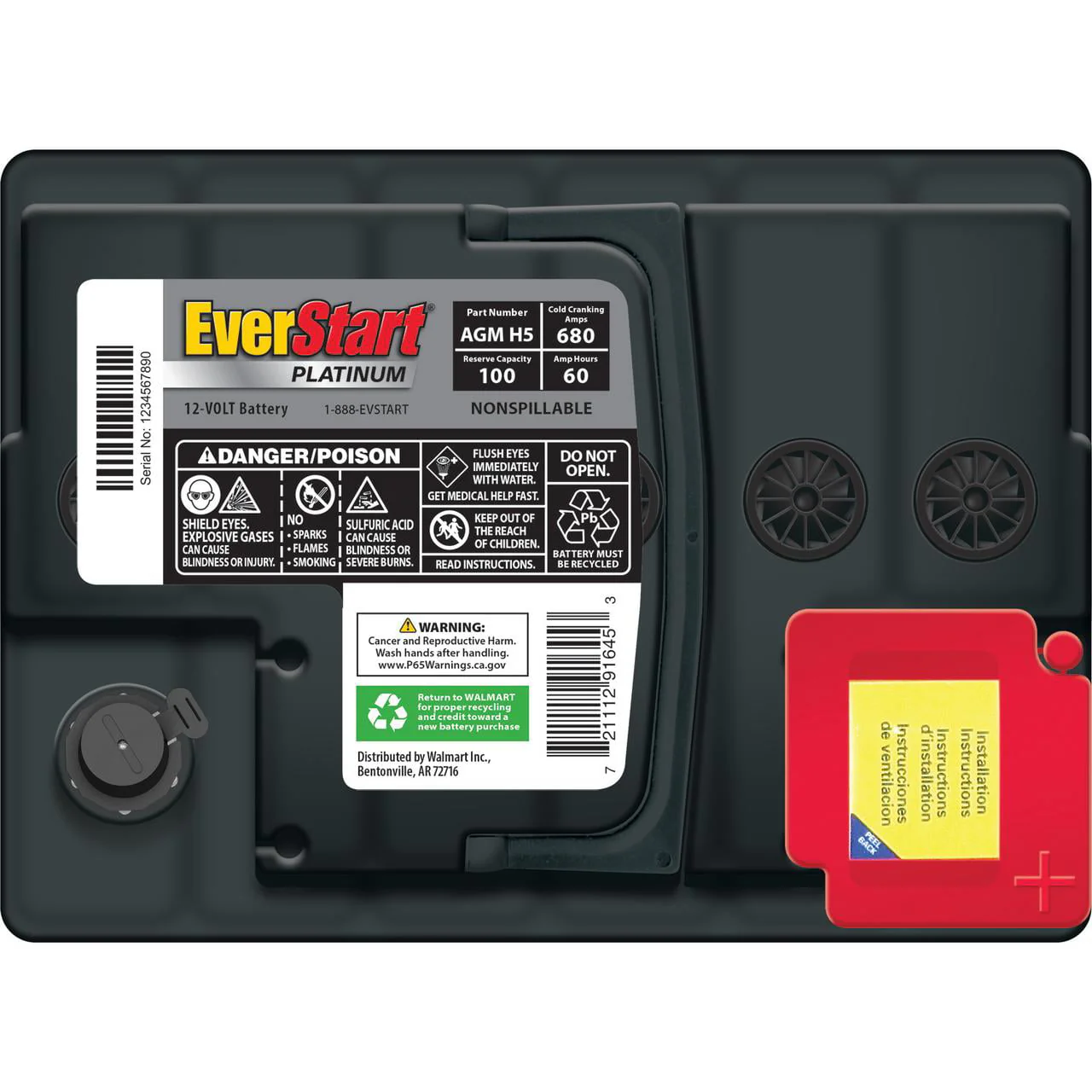 Platinum BOXED AGM Automotive Battery, Group Size H5 12 Volt, 680 CCA - Image 8