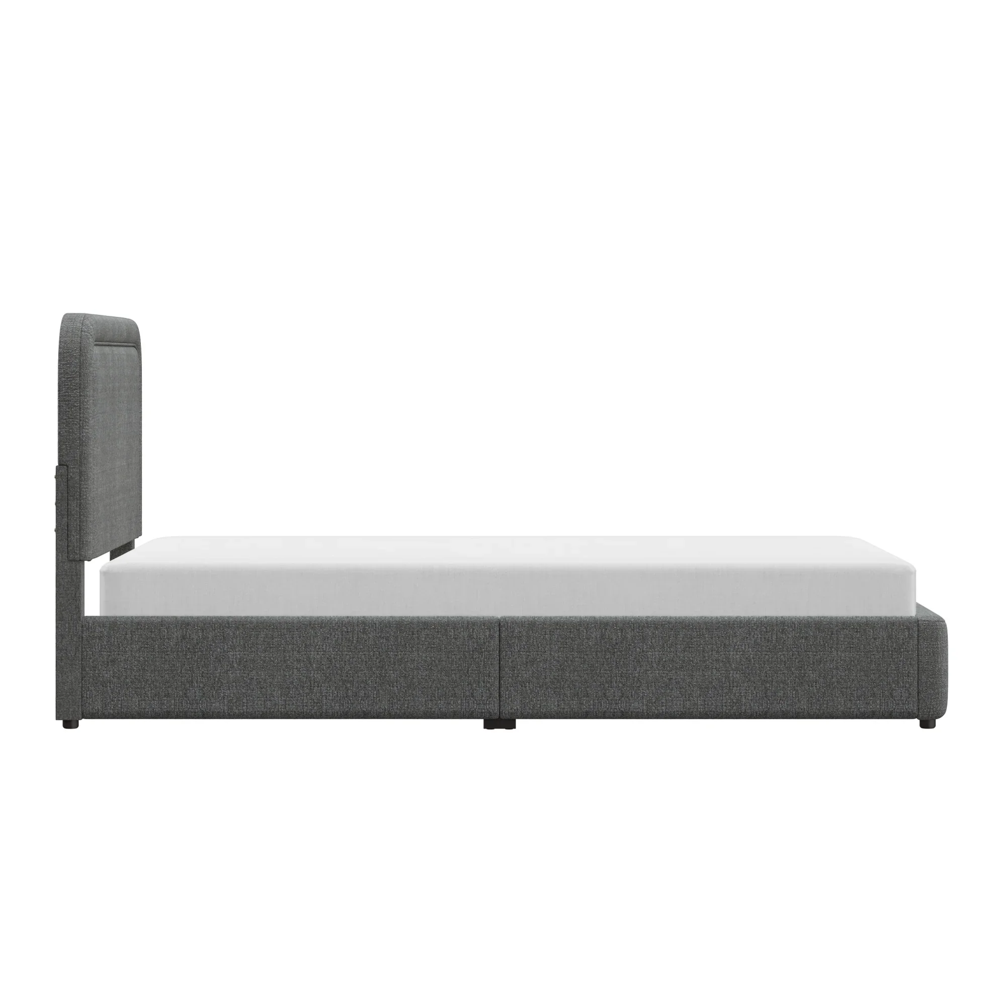 Better Homes & Gardens Juliet King Boucle Platform Bed, Ivory
