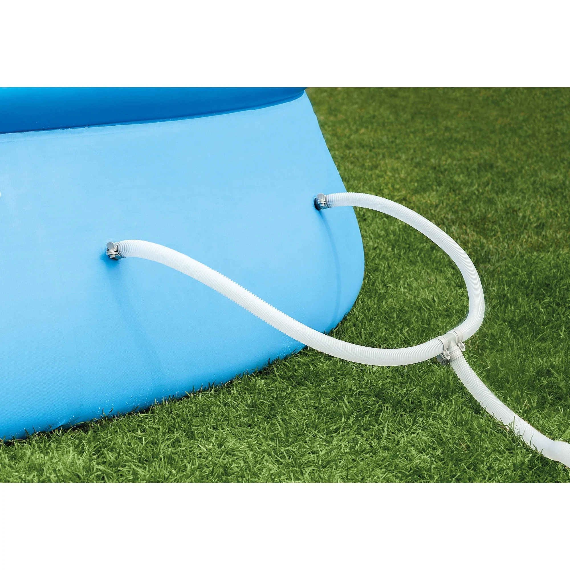 Intex Easy Set 10 Ft x 30 In Above Ground Inflatable Round Swimming Pool Image 7