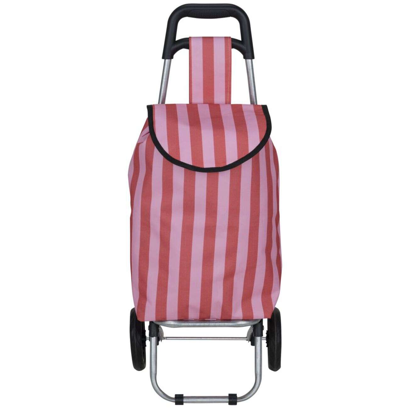 Chariot de course 25L rayures bayadères trolley avec 2 roulettes (2 modèles)