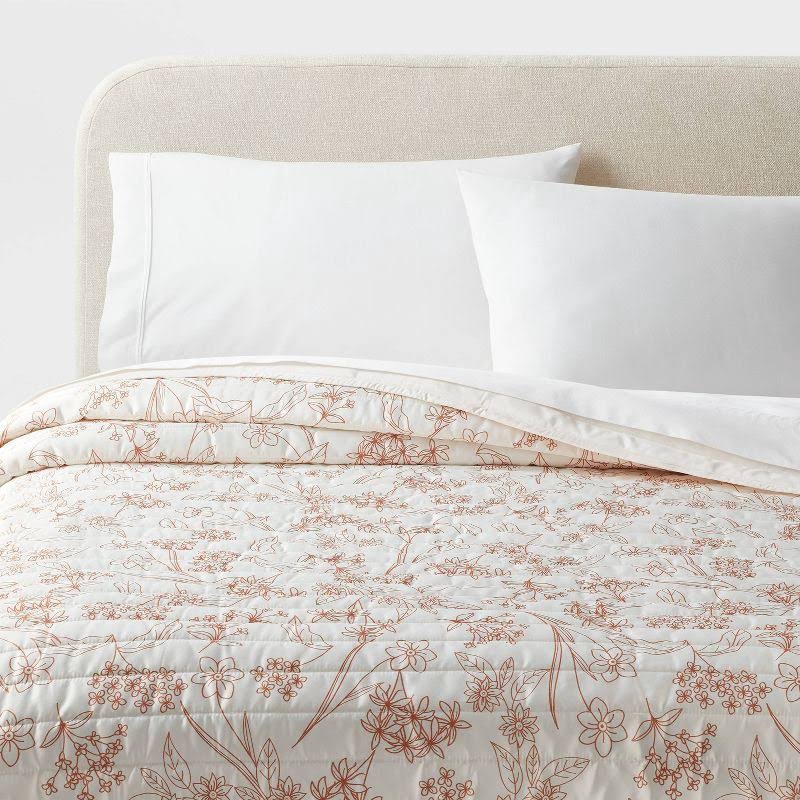 Twin/Twin Extra Long Satin Quilt Copper - Room Essentials