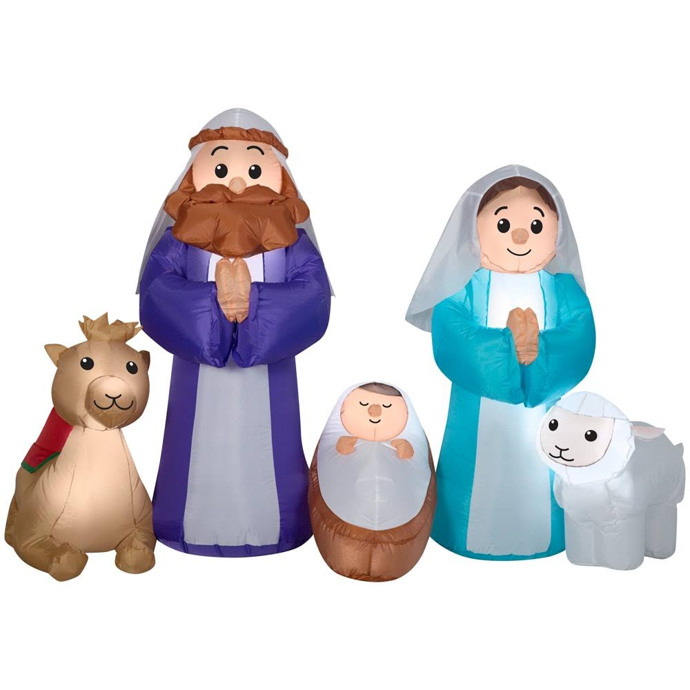 Holiday Living 4.2-ft Lighted Nativity Christmas Inflatable | 115236