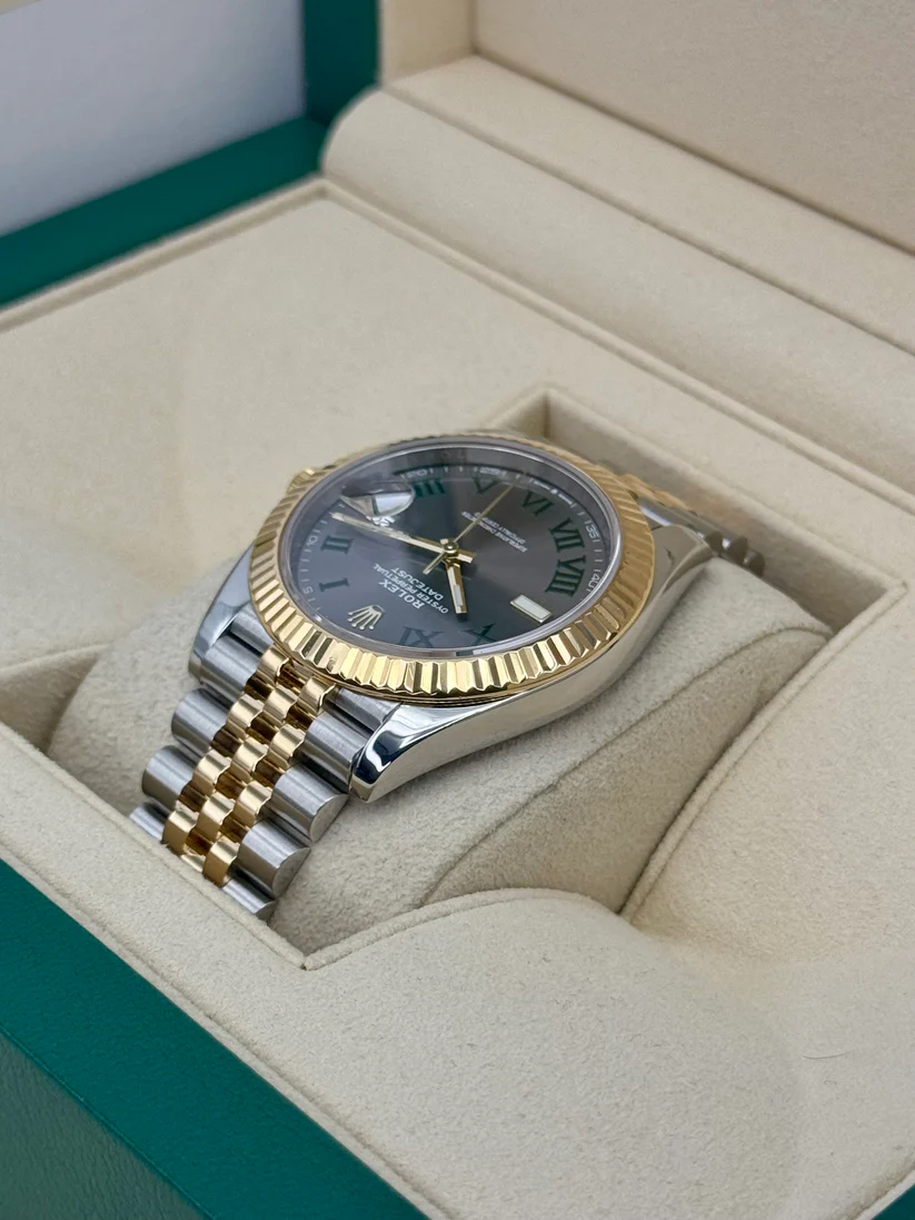 [Super Clone]RLX  Datejust 41mm Two-Tone Yellow Gold Fluted Bezel 