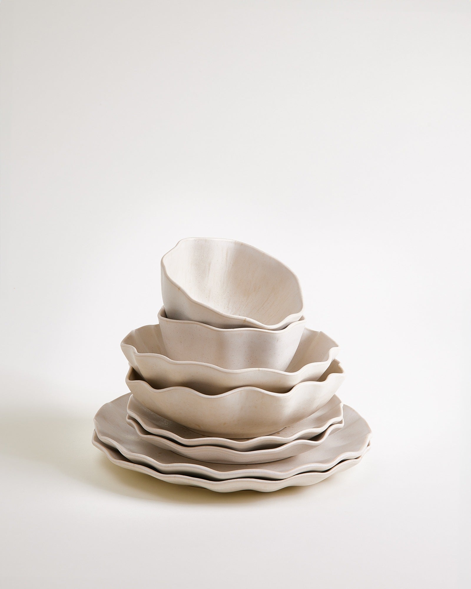 SINTRA - TABLEWARE SET SHELL SAND 8 PIECES