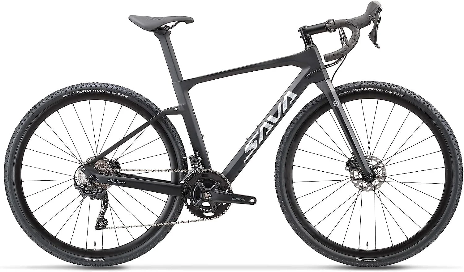 SAVADECK Carbon Gravel Road Bike, T800 Carbon Gravel Dis Brake Bicycle with Professional Adventure Shimano GRX400 20 Speed Groupset and Extra Wide Tires 700CX40C for Various Road