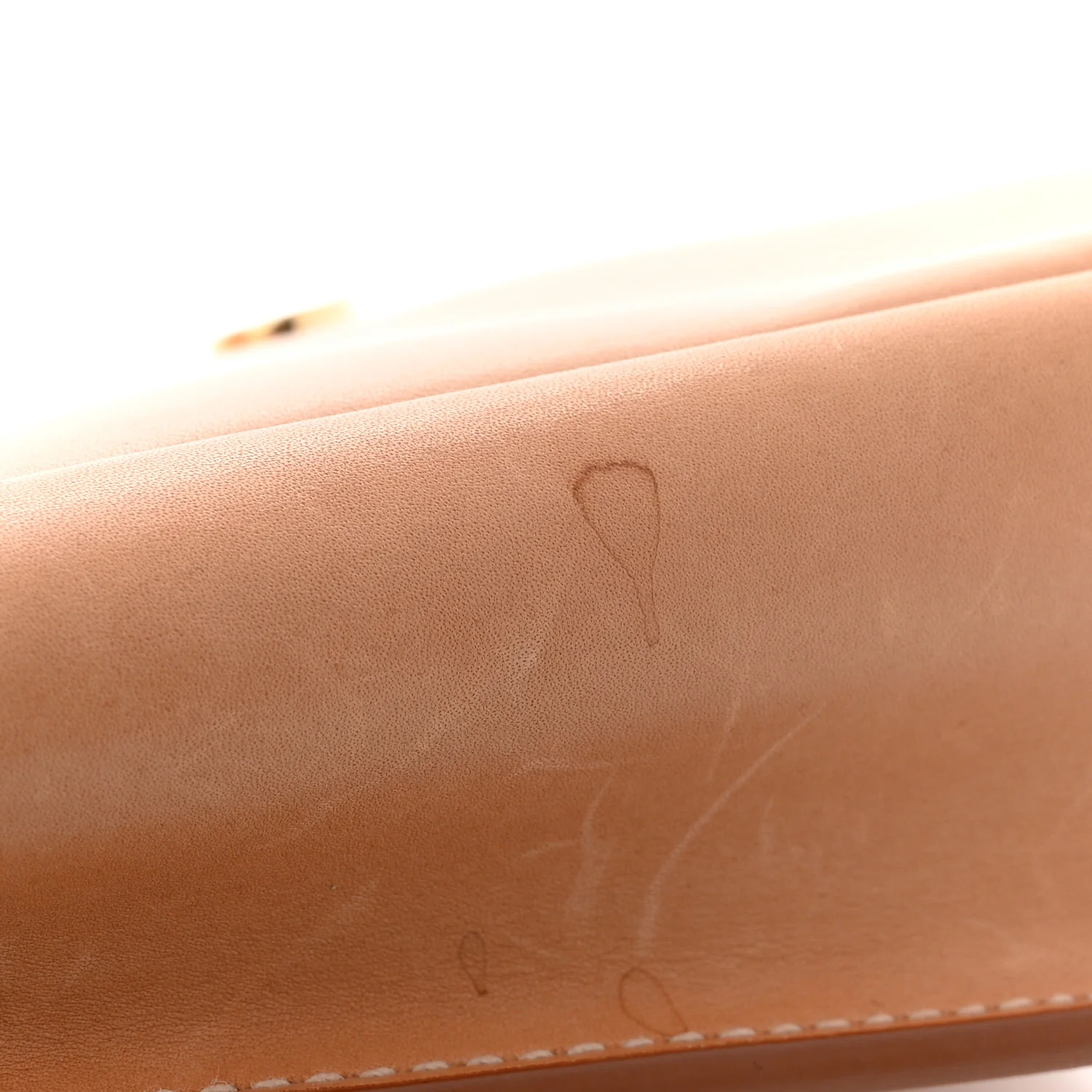 Smooth Vintage Calfskin Monogram Medium Kaia Satchel Gold
