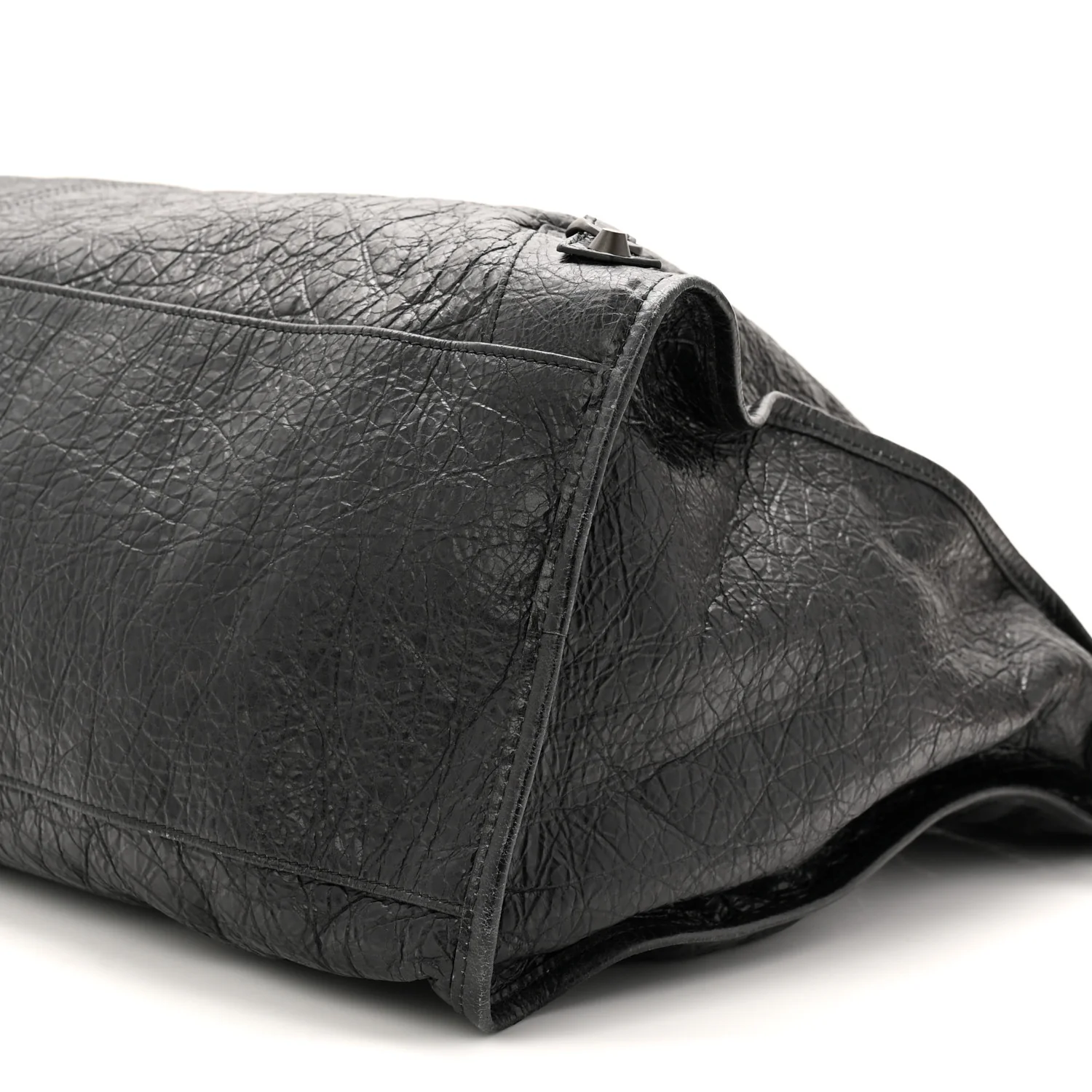 Arena Lambskin Brass Hardware Le City Travel Bag Black