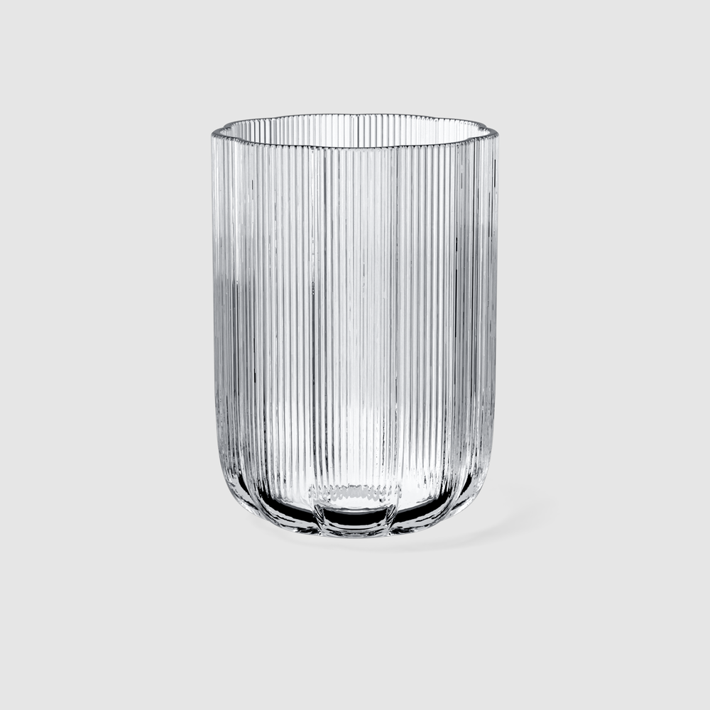 Fleur Vase - Clear, 6.3'' x 8.9'', glass