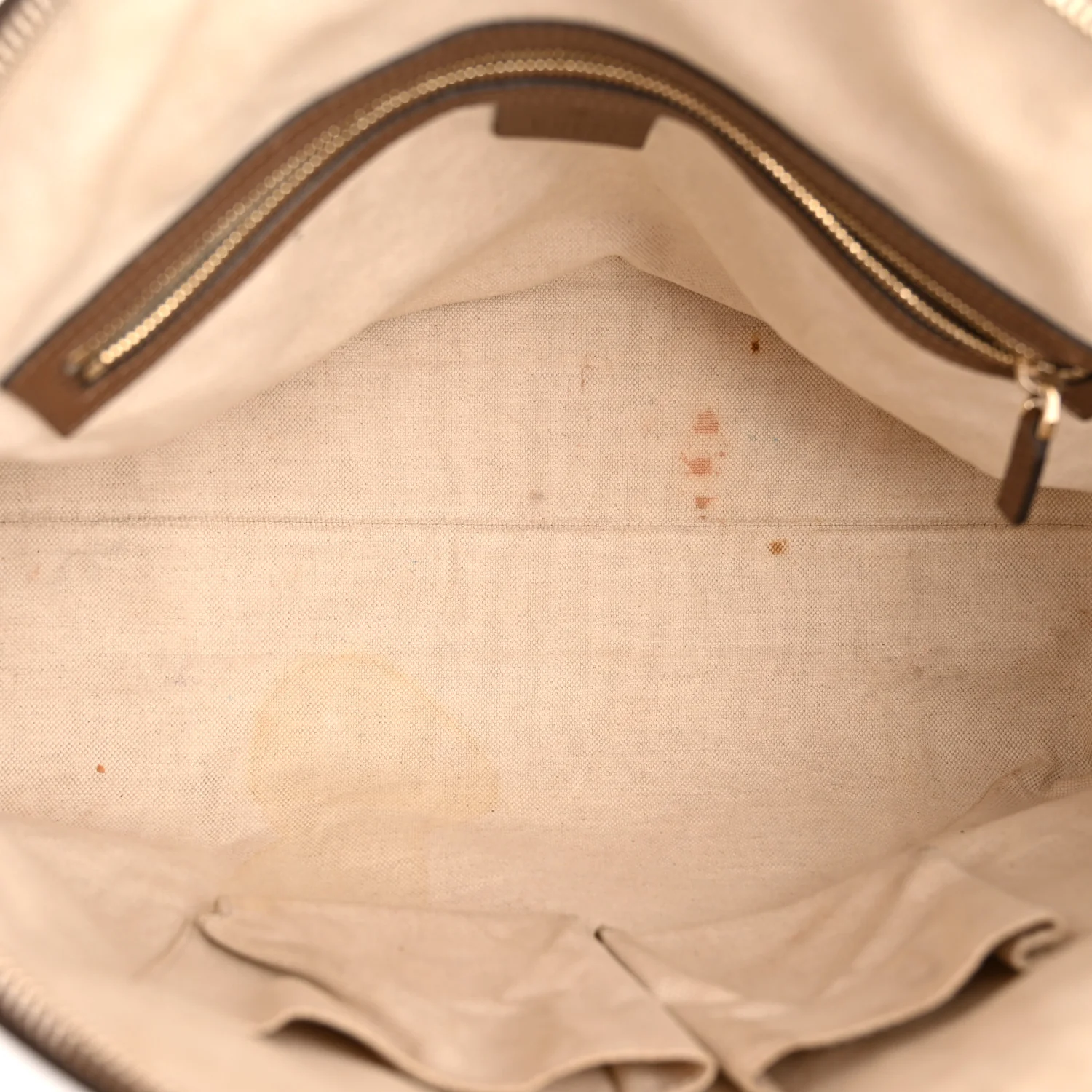 GG Supreme Monogram Medium Nice Top Handle Dome Bag Brown