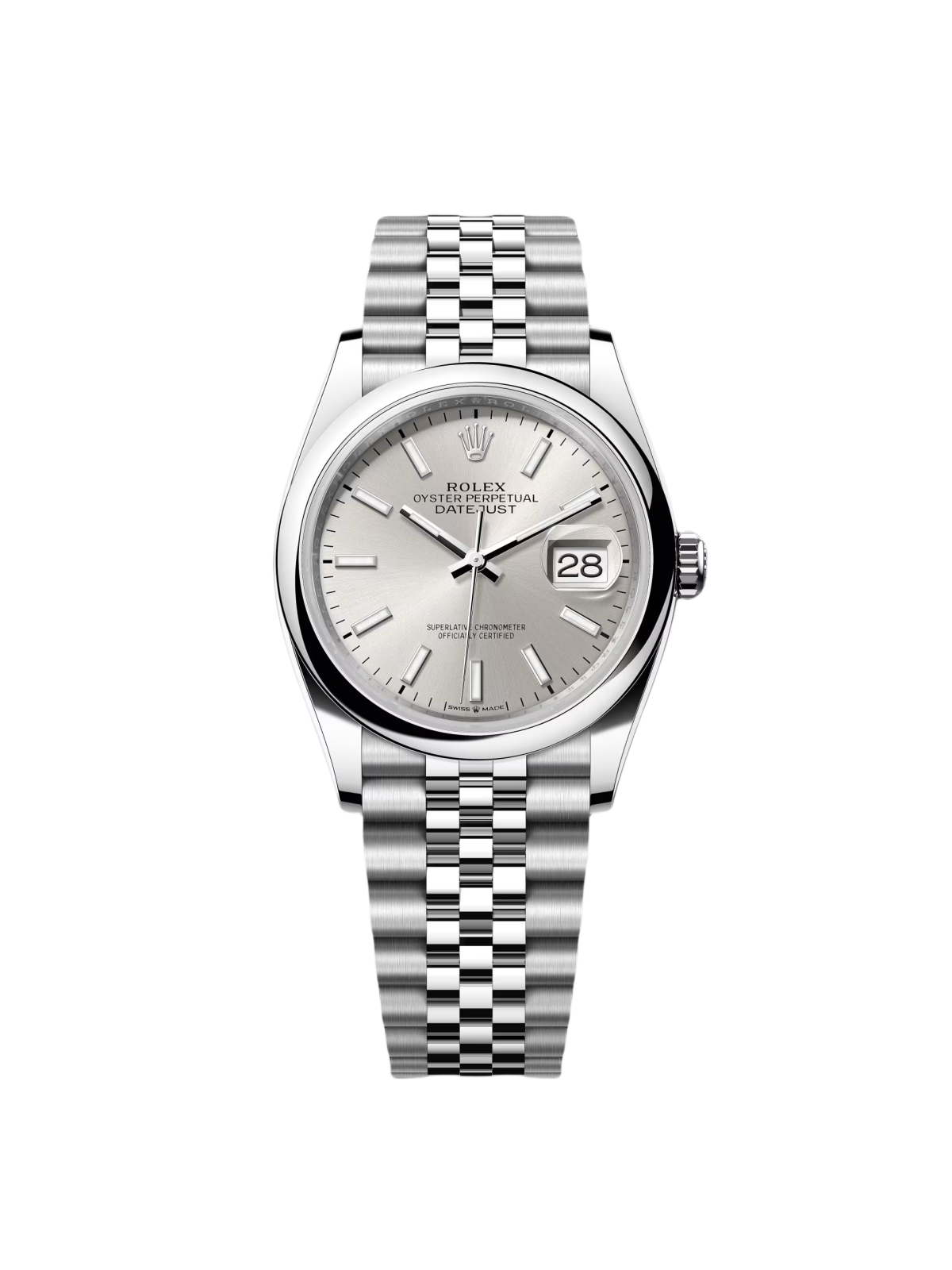 【Super Clone】RLX  Datejust 36mm 126200 Oyster Perpetual Silver Dial Jubilee Stainless Steel