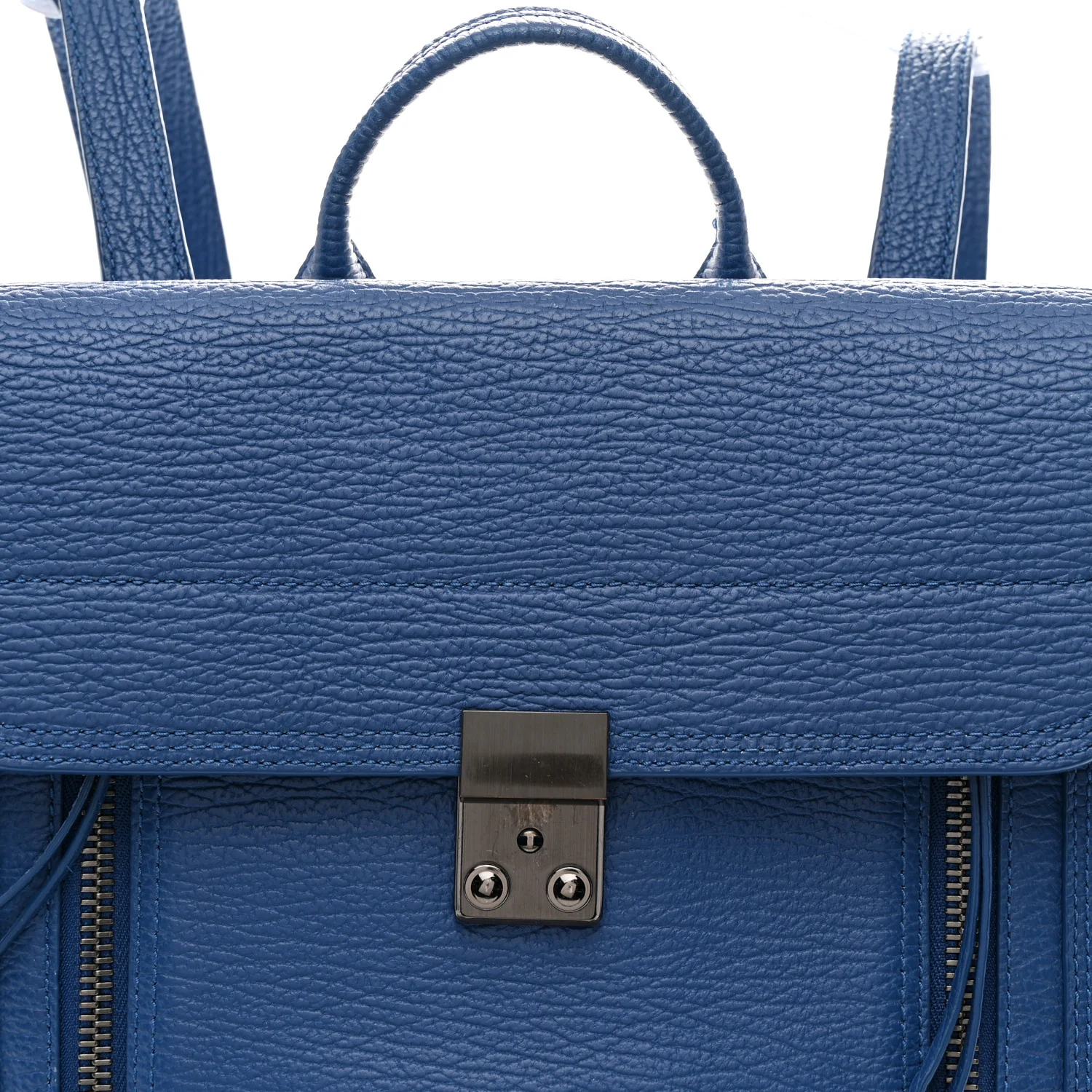 Textured Calfskin Pashli Backpack Cobalt