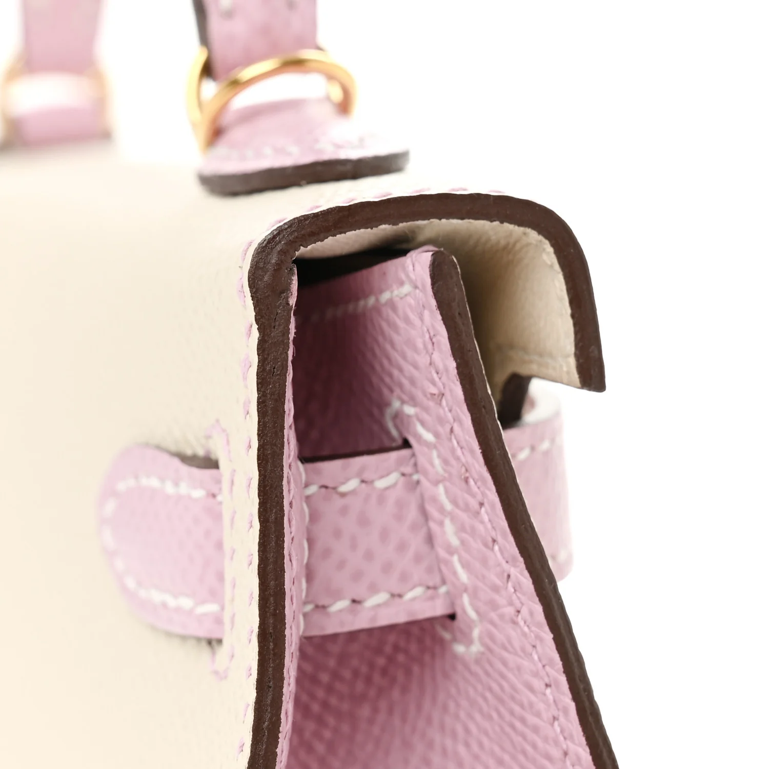 Epsom Horseshoe Mini Kelly Sellier 20 Craie Mauve Sylvestre