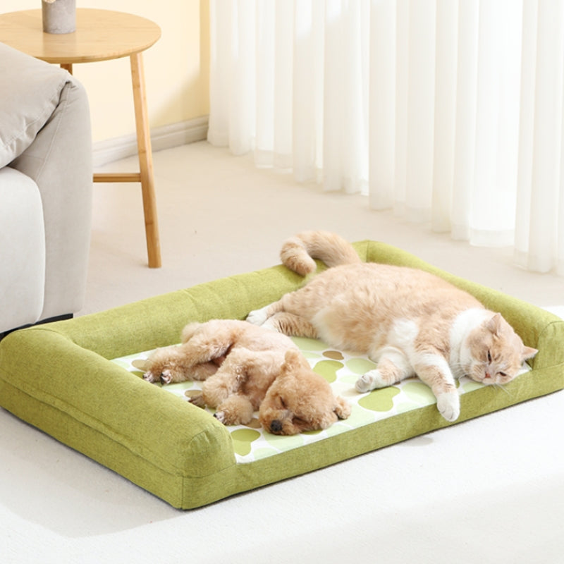 Canapé-lit orthopédique confortable avec coussin de soutien complet pour chien