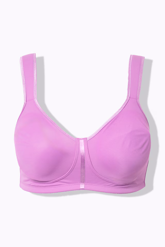 Satin Trim Wirefree Stretch Microfiber Wellness Bra